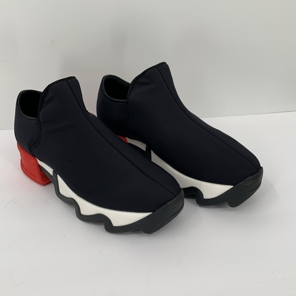IRI NYC Wes Neoprene slip-on sneaker shoe black red heel comic new 40.5 10 10.5 - Picture 3 of 7